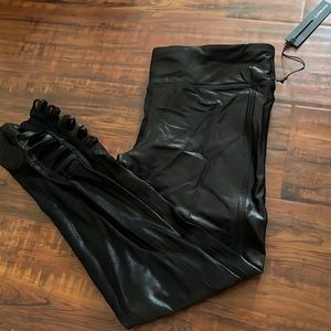 Faux leather leggings